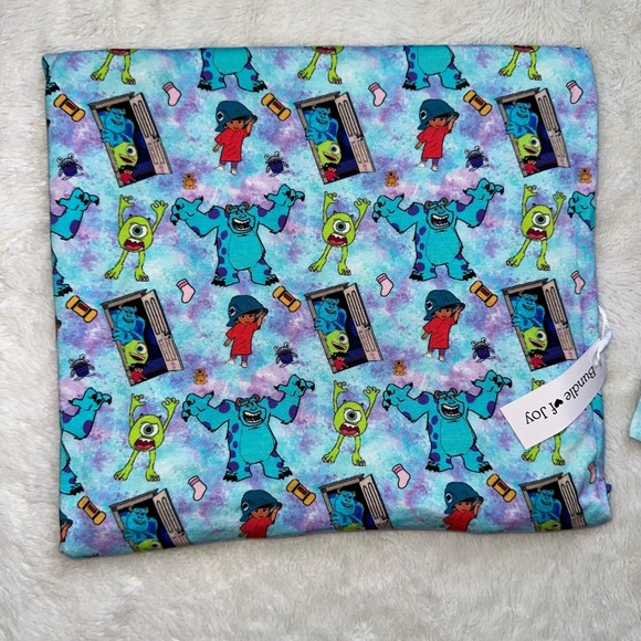 NWT Monster Inc Bamboo Swaddle & Headband Set - Picture 4 of 5